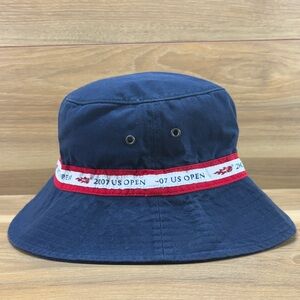 2007 US Open Navy Blue Bucket Hat with Red Trim